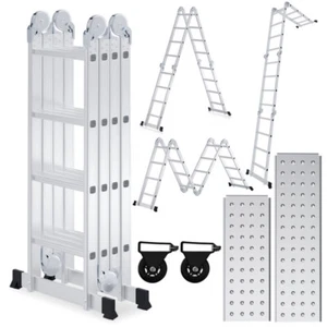 Mehrzweckleiter Multifunktionsleiter Anlegeleiter 6in1 Vielzweckleiter 4x4 470cm - Bild 1 von 7