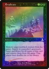 Eradicate FOIL Urza's Destiny NM Black Uncommon MAGIC GATHERING CARD ABUGames