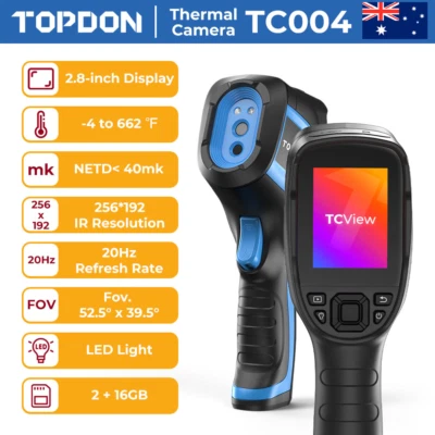 TOPDON TC004 Handheld Thermal Imaging Camera 256 x 192 Infrared Imager -20℃~350℃ - image 1 of 4