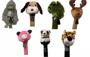 Golf Headcover Neuheit Tier Hölzer Eisen Hybrid Kopfbedeckung Schläger Kinder Erwachsene - Bild 1 von 26