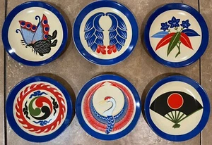 6 Philippe Deshoulieres Limoges Museum Fine Arts Boston 5.75” Japanese Plates - Picture 1 of 7