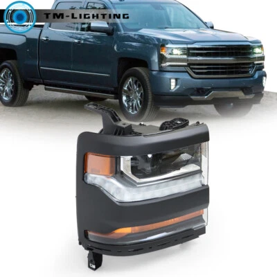 For Chevy Silverado 1500 2016-2018 HID/Xenon DRL Passenger Right Side Headlight - Image 1 of 4