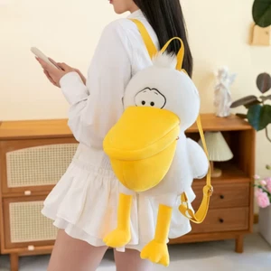 55CM Lovely Pelican Plush Backpack Toy Cute Waterfowl Dolls Creative Backpack fo - Picture 1 of 12