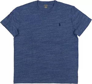 POLO RALPH LAUREN MENS CREW NECK CLASSIC FIT T-SHIRT DARK BLUE HEATHER MEDIUM - Picture 1 of 2