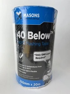 1 Rolle MASON 40 UNTEN Blinkband 230 mm x 20 m 9 Zoll x 65 Fuß - Bild 1 von 4