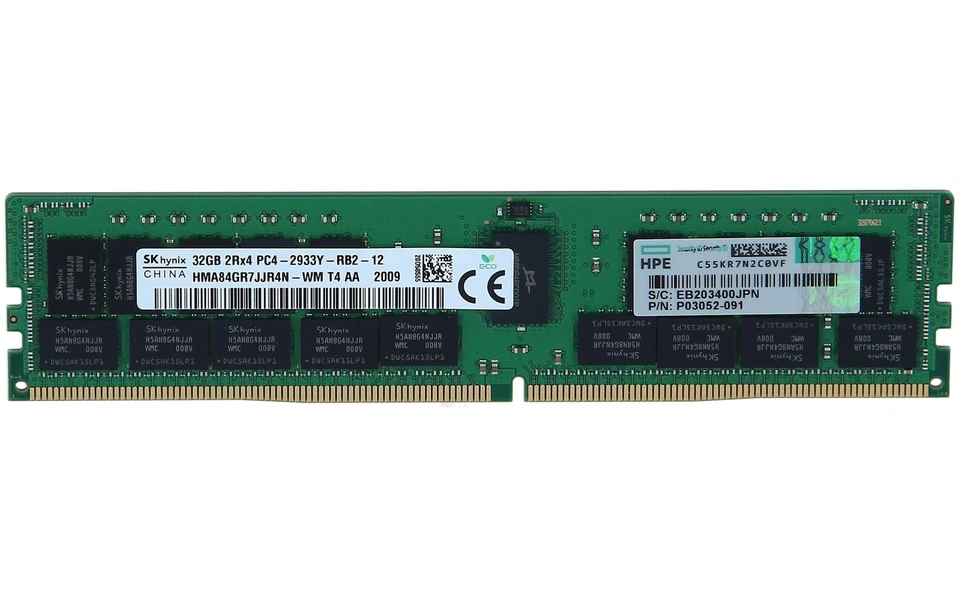 HP 32GB DDR4 RDIMM P00924-B21 P06189-001 P03052-091 P18450-B21 Server Memory RAM - Image 1 of 1