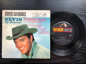 Elvis Presley ELVIS BY REQUEST - FLAMING STAR Original 1961 RCA EP Indy VG+/VG - Picture 1 of 6