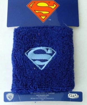 2 Muñequera pulsera de sudor de algodón DC Superman Basketball Comics Foto 1 de 4
