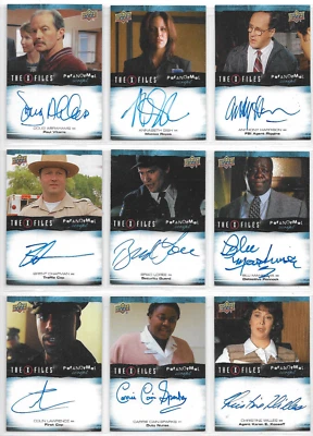 The X-Files: Monster Of The Week Edition 2023 selección de tarjetas autógrafas casi nuevo Foto 1 de 4