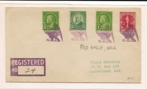 Red Eagle Ok Oct 15 1930 20th Century Fancy , Registered Eagle x4 - Picture 1 of 2