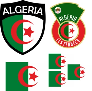 Algerien Aufbügler Wappen Transferbügeln T-Shirt Trikot Z. Aufbügeln  St. 6B - Bild 1 von 6