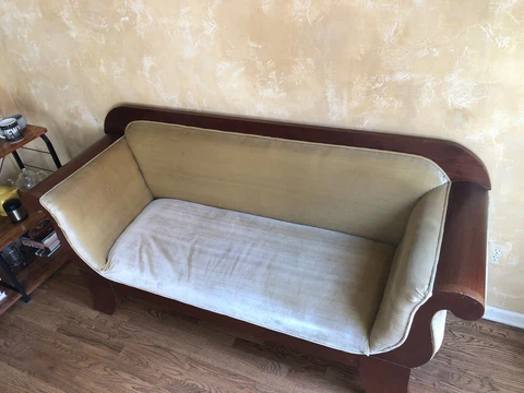 Carved Mahogany Classical Sofa Cover