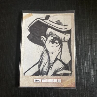 The Walking Dead RTA Sketch Of Hershel ? By Artist  Patrick Giles 1/1 - Image 1 of 2