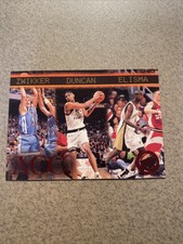 TIM DUNCAN 1997 PRESS PASS RED ROOKIE ACC   #41  SPURS  NRMINT
