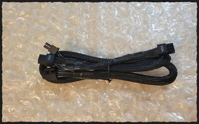 Original EVGA SuperNOVA 1600 Sleeved 8pin (6+2) + 6pin PCI-E Modular PSU Cable - Image 1 of 3