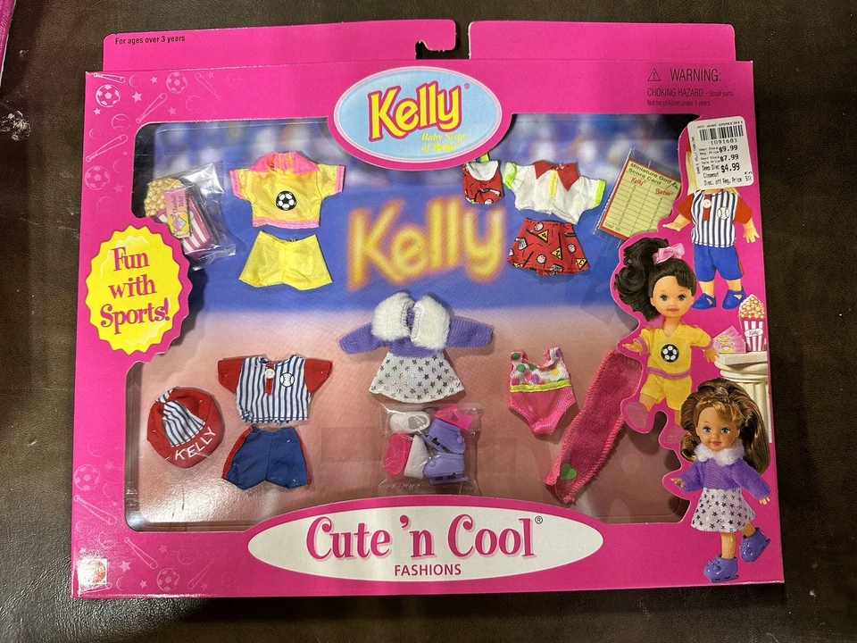 Kelly Cute N Cool Fashions Baby Sister Barbie Mattel Day at Zoo 1998 Collectible