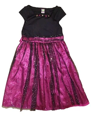 👗 NUEVO Vestido XL para Niña 💛 16 Brillante Fiesta Baile Negro Rosa Formal Vacaciones Navidad Foto 1 de 4