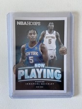 2020-21 Hoops Now Playing #S-27 Immanuel Quickley Knicks RC Rookie
