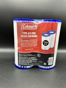 Coleman Pool Filter 58012 Replacement Cartridge Type III/A/C 2 Pack 4x8" - Picture 1 of 1