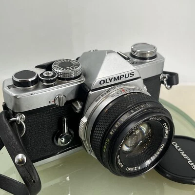 Olympus OM-1 MD 35mm SLR Film Camera &  Olympus ZUIKO  50mm f1.8 Lens- TESTED887 - Image 1 of 4