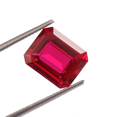 Piedra preciosa suelta corte radiante rubí rojo sangre natural de Mozambique de 4,70 quilates 10x8 mm Foto 1 de 3