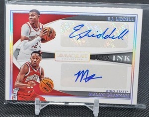 🔥 2022 Panini Immaculate Collegiate E.J. Liddell Malaki Branham Dual auto /25