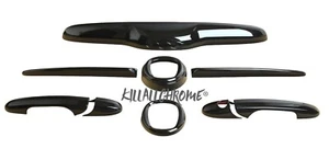 2016+ Fiat 500 KillAllChrome Kit - Griffe, Stiefel, Whisker, Abzeichen glänzend schwarz - Bild 1 von 2
