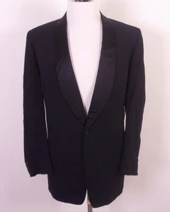 vintage 60s VISA Milliken Fabric Tux Tuxedo Jacket Dinner Formal Sparkle 42 R - Picture 1 of 6