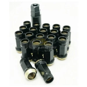 Muteki SR45R Rotating Taper Lug Nuts Open End (12 x 1.5)Black - 32936B - Picture 1 of 1