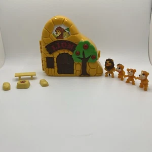 Vintage 1996 Pocket Play Set Lion Family Set - fast komplett - Bild 1 von 8