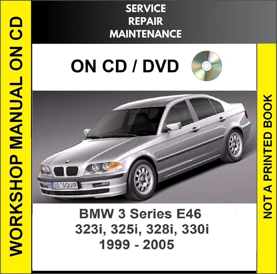 BMW 323i 325i 328i 330i 1999 2000 2001 2002 SERVICE REPAIR WORKSHOP MANUAL CD - Image 1 of 1