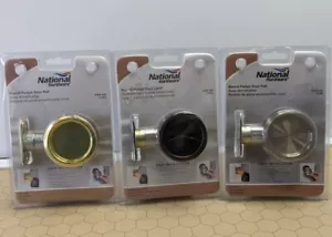 National Hardware Round Pocket Door Pull or Latch With Hardware Various Styles - Picture 1 of 21