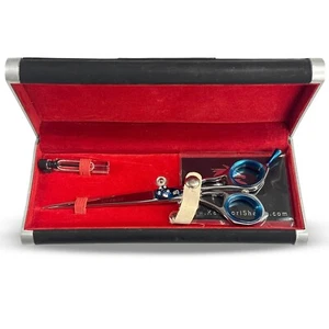 Kamisori Beauty Jewel 6 inch Blue Professional Hairdressing Shears w/ Case - Picture 1 of 4