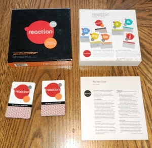 RARE Reaction The Game Of Molecules Complete Idea Corps Education Card Game 2004 - Picture 1 of 12