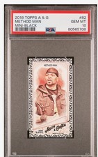 PSA 10 2018 Method Man Allen & Ginter Card mini Black border #82 wu tang clan