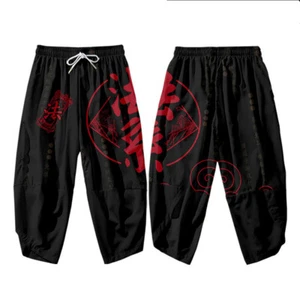 Herren Kimono Mantel Oberbekleidung Oberteil lose Hose Hose japanisch Yukata Freizeit Sommer - Bild 1 von 11