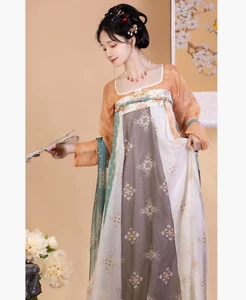 Costume cosplay donna cinese Hanfu ricamo tang stile dinastia vestito abbigliamento - Foto 1 di 21