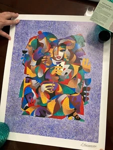 Ser o no ser"" del artista Anatole Krasnyansky con certificado de autenticidad nunca enmarcado - Imagen 1 de 5