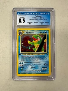 CGC NM/Mint+ 2001 Pokemon Politoed 8/75 1st Edition Neo Discovery Holo Rare - Picture 1 of 1