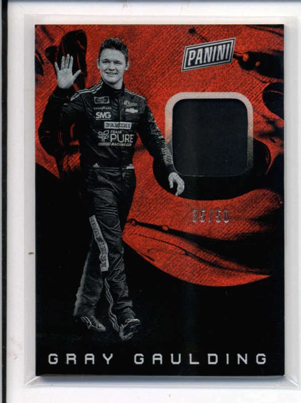 GRAY GAULDING 2019 PANINI THE NATIONAL RACE USED RELIC #35/50 AX7853 - Image 1 of 1