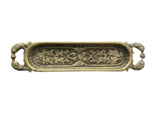 Antique Victorian Brass Desk Tidy English Brass Pen Tray Free UK Postage - Picture 1 of 3