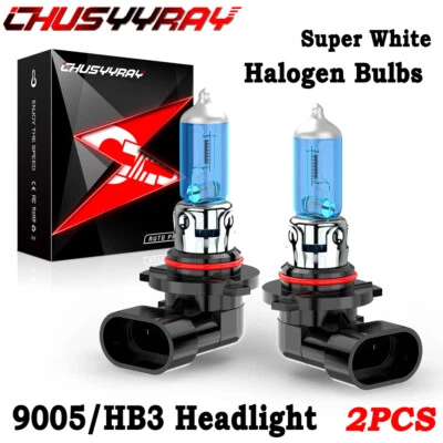 9005 Kit de bombillas halógenas súper brillantes blancas 5000K 4000LM haz alto/bajo Foto 1 de 4