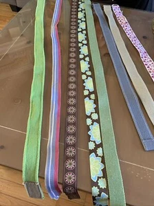 9 assorted girl’s belts in A Variety Of Different Sizes, Range From 35-45 Inches - Picture 1 of 18