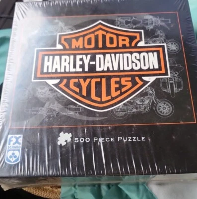 Rompecabezas FX Schmid Harley Davidson Motor Cycles 500 piezas # 81319 sellado nuevo 24x18 Foto 1 de 4