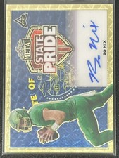 2023 Leaf Metal Bo Nix Super Prismatic Gold Rookie Auto 1/1 Oregon Ducks QB!