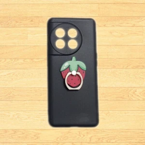 For OnePlus 11 12 10 Pro 9 8 8T 7 7T 6 6T 3D Strawberry Holder Soft TPU Cover - Picture 1 of 4