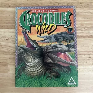 1991 Vintage Colouring Book | Budget Books | Crocodiles Wild Australia Unused - Picture 1 of 10