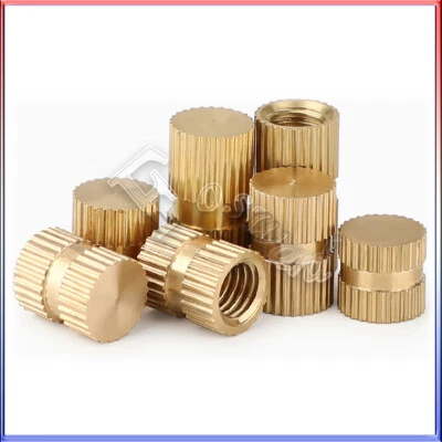 Rändelmutter Gewindeeinsatz Einpressmutter Einschlagmutter M3 M4 M5 ~ M8 Messing - Bild 1 von 2