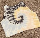 American Eagle Women's Soft & Sexy Ribbed Cropped Tank Top, Tie Dye, Size Small