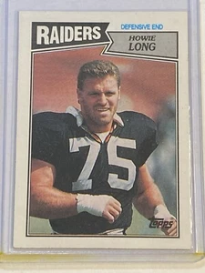 1987 Topps Howie Long #220 Oakland Raiders Football Card - Picture 1 of 6